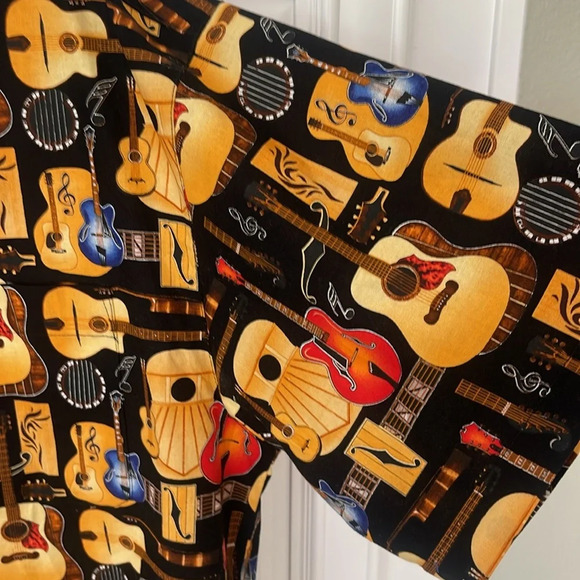 MAX BOXXER CASUAL BUTTON DOWN SHIRT LARGE GUITARS HAWAIIAN MUSIC ROCK COUNTRY - Picture 5 of 16